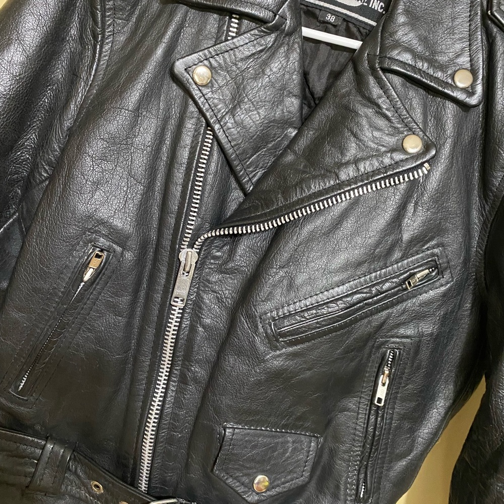 UNIK International Inc. Leather Motorcycle Jacket